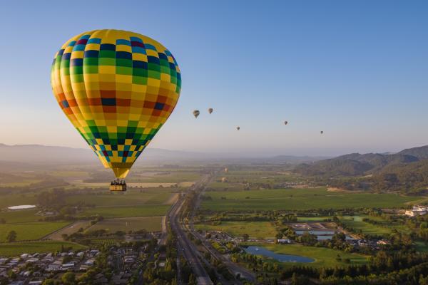 Hot Air Balloons over Napa Valley