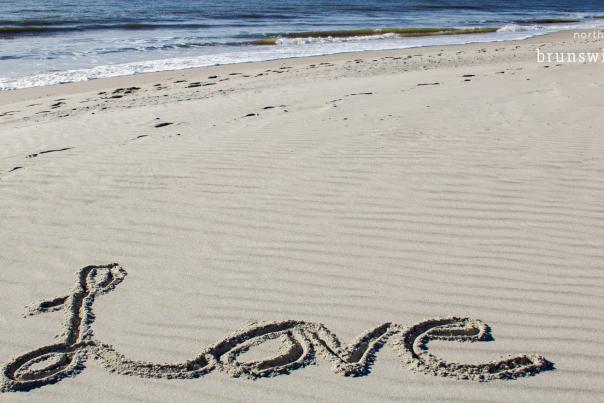 Love written in the sand