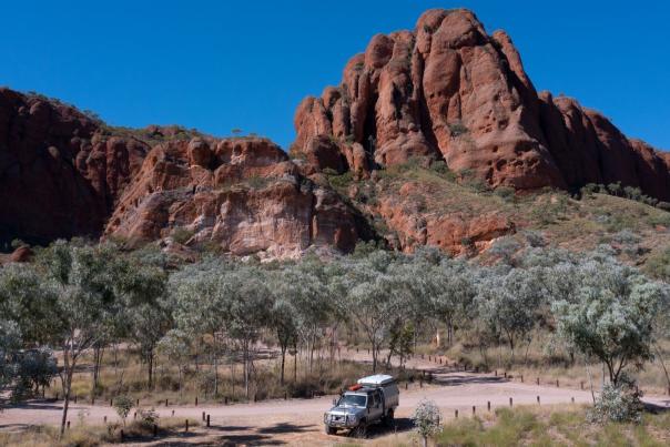 4WD car with rooftop camper at the Bungles