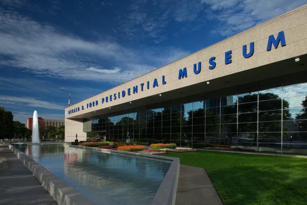 Gerald R. Ford Presidential Museum in Grand Rapids, MI, offers plenty to explore, both inside and out.
