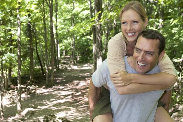 Couple Forest Hike Outdoor