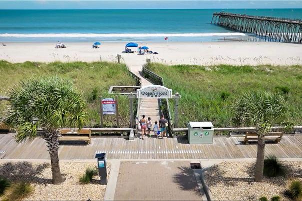 Kure Beach Ocean Front Park & Pavilion Drone Still