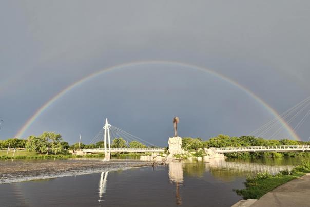 Keeper of the Plains Double Rainbow
