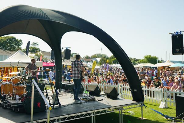 Live music at Lymington Seafood Festival in the New Forest