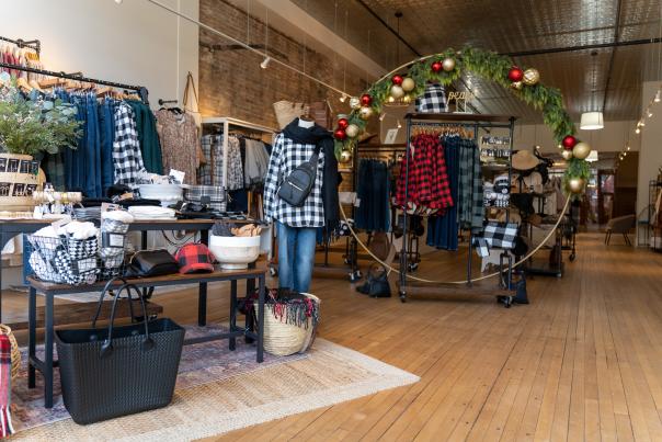 holiday display at graced