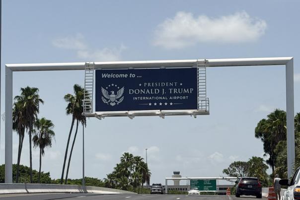 Welcome to President Donald J. Trump International Airport