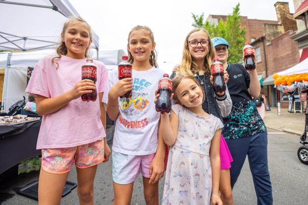 Kids at Cheerwine Festival