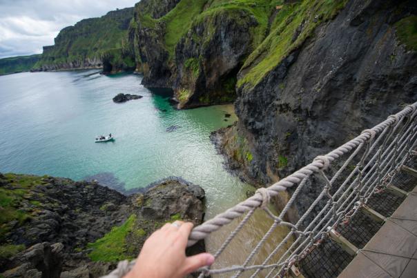 Carrick-a-Rede rope bridge in Northern Ireland