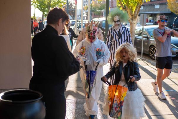 Trick or Treaters at Halloween Fun Fest in Downtown Salisbury