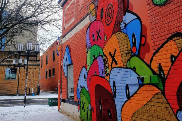 Gary Horton Mural downtown Ypsi