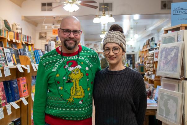 Tom and Kimberly Batterson own New Story Community Books in Marshall.