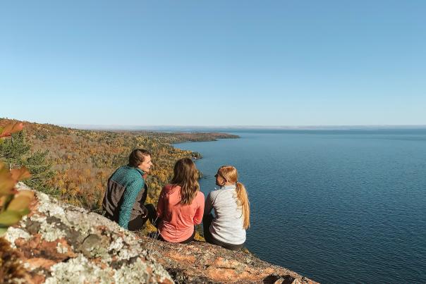 Bare Bluff on a fall day, a hiking trail found in the Keweenaw, located in Michigan's Upper Peninsula, USA