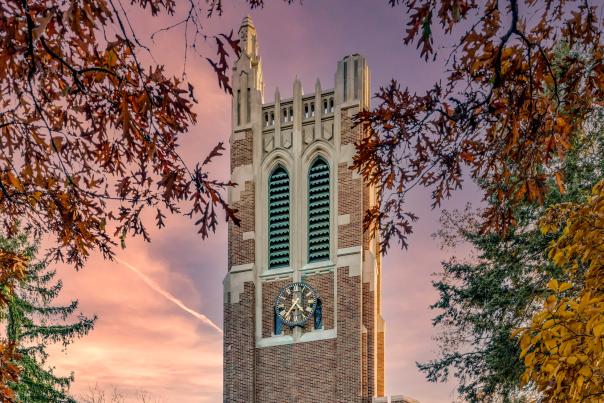 Beaumont Tower in the Fall