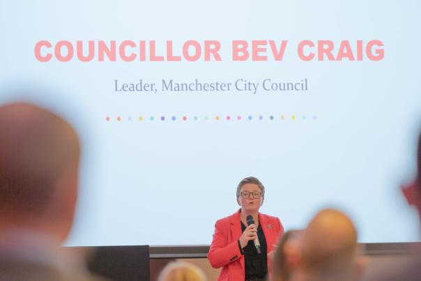 Councillor Bev Craig at the Ambassador launch