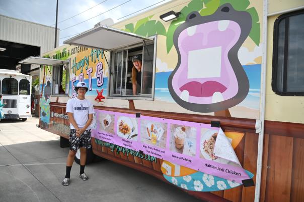 A food truck outside of The Classic Center.