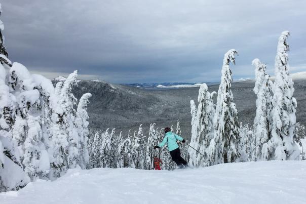 Skiing Willamette Pass by Thomas Moser