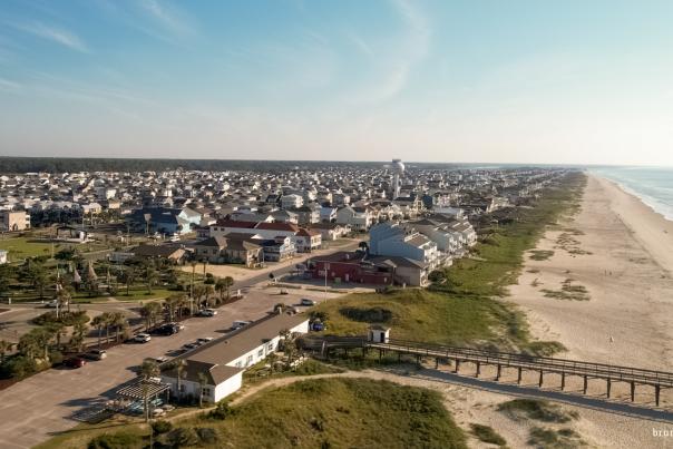 an aerial view of Ocean Isle Beach