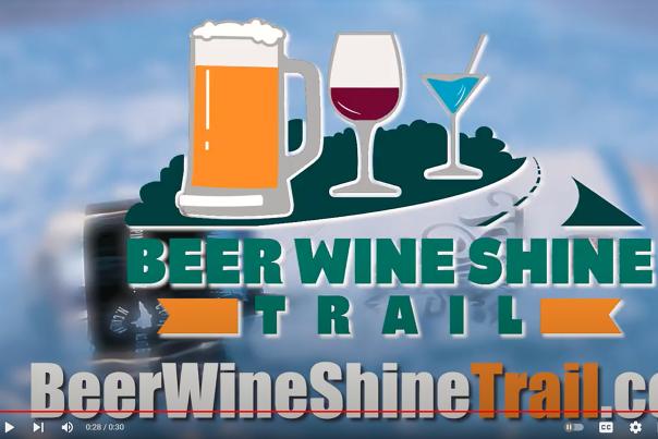 A screenshot from the 2023 video created for the Johnston County Beer, Wine, Shone Trail.