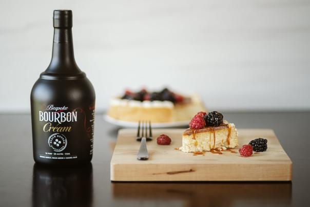 Bourbon Cream from Black Button Distilling and Cheesecake from Cheesy Eddie's