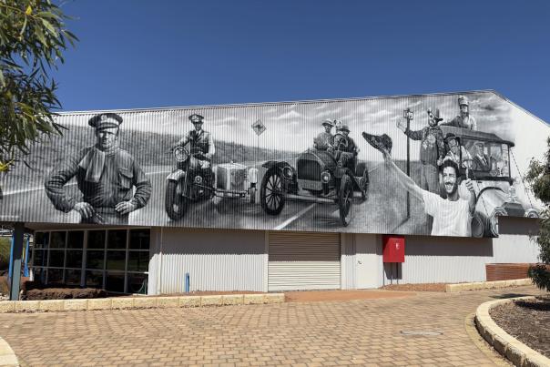 Mural at Motor Museum of WA