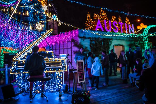 Mozart's Holiday Light Show. Credit Carlos Hernandez