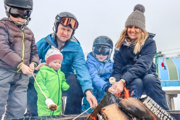 Family Roasting Marshmallows