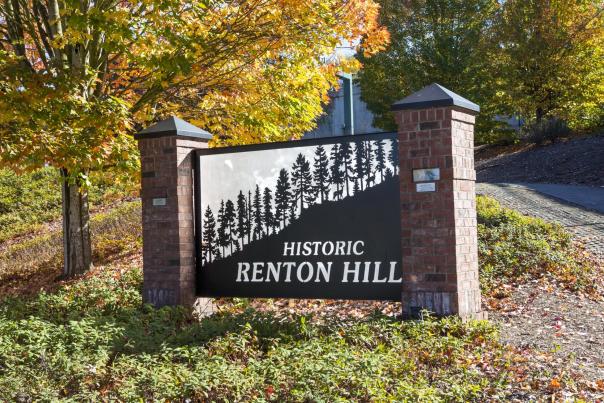 Historic Renton Hill Sign Fall