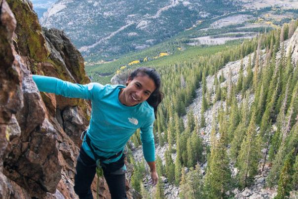 Nina Williams Rock Climbing