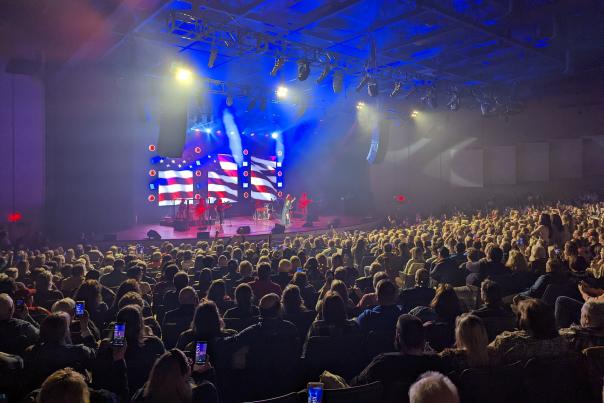 Brown County Music Center stage and crowd