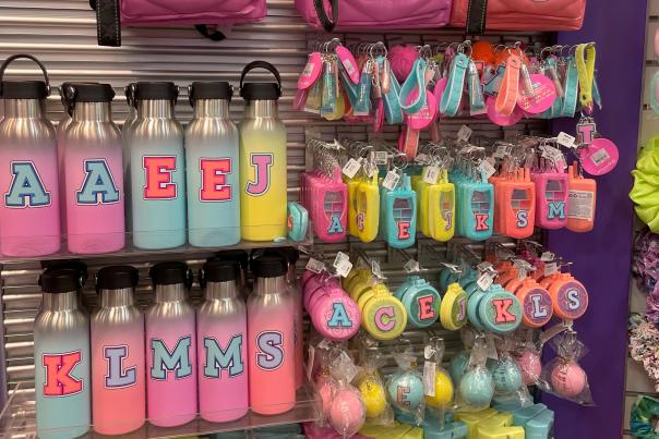 Backpacks at Claires with Initials