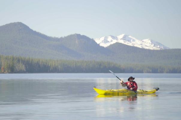Kayaking Waldo Lake by Michael Sherman