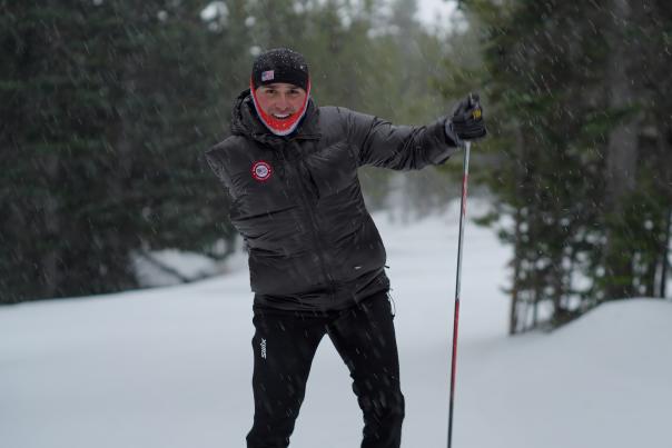 Omar Skiing on Casper Mountain