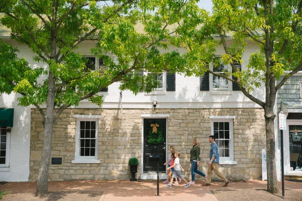 Family Walking Historic Dublin