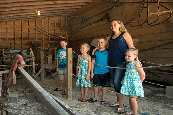 Farm exhibit at the Tobacco Farm Life Museum in Kenly, NC.