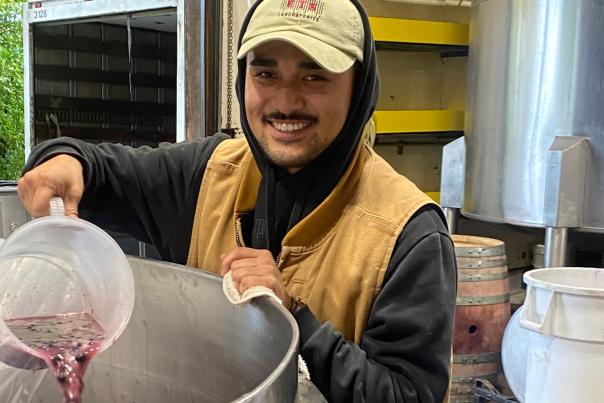 David Bautista spent the 2024 Harvest Season with Willamette Valley Vineyards