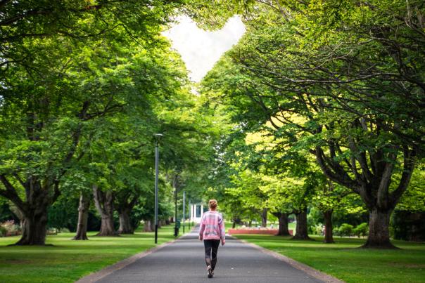 Walking in Queens Park