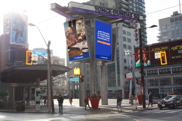 High-Impact OOH at Yonge-Dundas Square in Canada