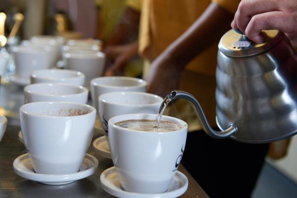 Ferris Coffee & Nut Co. - Coffee Pouring During Tour