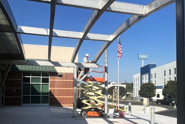 Covered Awning Hickory Metro Convention Center Expansion & Renovation