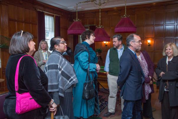 A group of people at the George Eastman Museum by Dick Bennett