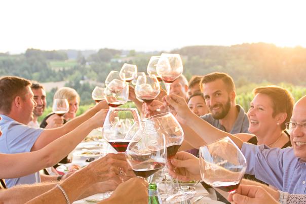 Summer wine dinner at Bergstrom Winery