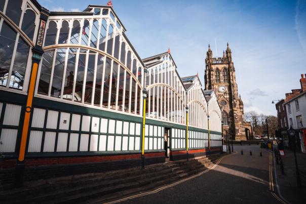 Exterior of Stockport Market