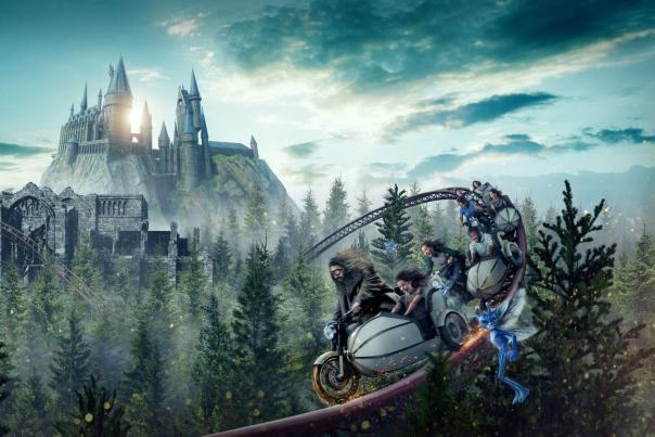 Hagrid’s Magical Motorbike Adventure ride at Universal's Islands of Adventure.