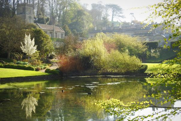 Reflections in the Lower Pool at Dyrham Park