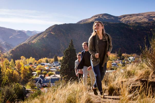 Autumn Hiking Above Queenstown New Zealand