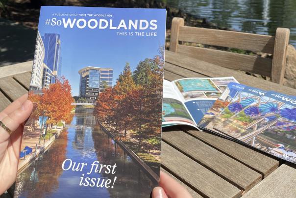 Visit The Woodlands magazine, #SoWoodlands