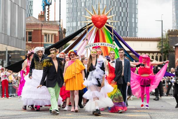 Manchester Pride Parade float