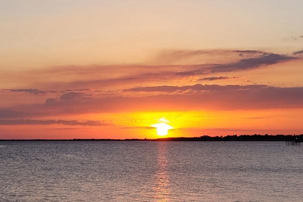 Sunset over the waters of Charlotte Harbor