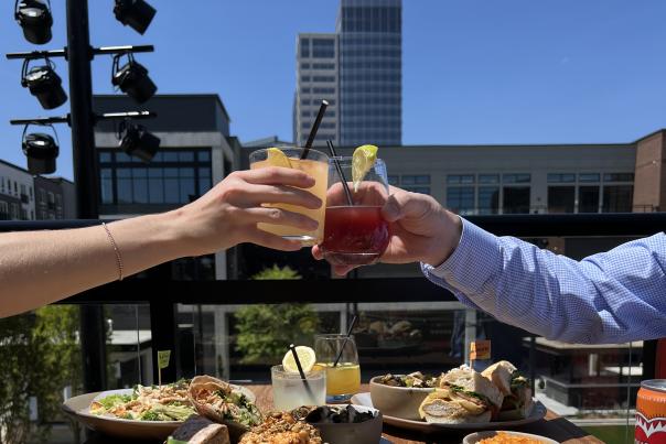 High Street Nando's Food Drinks Cheers