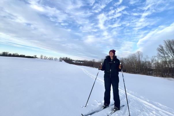 Women Skiing